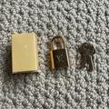 Louis Vuitton Accessories | Authentic Louis Vuitton Padlock Lock & Key Set Brass 300 Series #303 Two Keys | Color: Gold | Size: 303