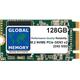 GLOBAL MEMORY 128GB M.2 2242 PCIe Gen3 x2 NVMe B+M KEY SOLID STATE DRIVE (SSD) FOR LAPTOPS/DESKTOP PCs/SERVERS/WORKSTATIONS/MOTHERBOARDS
