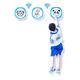 Amhuui Flash Reflex and Reaction Training LED Light Pods, Touch High Jump Counter Toy, Kids Jump Trainer, That Improve Reaction Time, Fitness, Speed and Agility, 3Pack