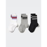 Kid's Regular Socks 3 Pack with Deodorizing | White | 3Y-8Y | UNIQLO US