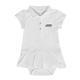 Girls Infant Garb White James Madison Dukes Caroline Cap Sleeve Polo Dress