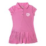 Girls Toddler Garb Pink Texas A&M Aggies Caroline Cap Sleeve Polo Dress