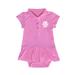 Girls Infant Garb Pink Boston College Eagles Caroline Cap Sleeve Polo Dress