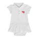 Girls Infant Garb White Dayton Flyers Caroline Cap Sleeve Polo Dress