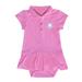 Girls Infant Garb Pink Columbia University Caroline Cap Sleeve Polo Dress
