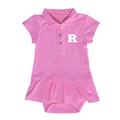 Girls Infant Garb Pink Rutgers Scarlet Knights Caroline Cap Sleeve Polo Dress