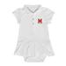 Girls Infant Garb White Maryland Terrapins Caroline Cap Sleeve Polo Dress