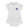 Girls Infant Garb White Memphis Tigers Caroline Cap Sleeve Polo Dress