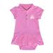 Girls Infant Garb Pink ECU Pirates Caroline Cap Sleeve Polo Dress