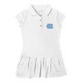 Girls Toddler Garb White North Carolina Tar Heels Caroline Cap Sleeve Polo Dress