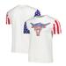 Men's White The Rock Stars & Stripes T-Shirt