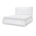 Legacy Classic Furniture Lillybelle White Storage Bed Upholstered/Polyester in Brown | 58 H x 87 W x 80 D in | Wayfair 1160-4235K