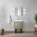 Lexora Lancy 24" Single Bathroom Vanity Set w/ Mirror Wood/Marble in Brown/White | 36.25 H x 24 W x 20 D in | Wayfair LVLY24SRA311