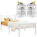 Lark Manor™ Alsa Steel Platform Configurable Bedroom Set Metal in White | 35 H x 39 W x 75 D in | Wayfair 263625EE02B9400C9BCE4810E9FDDCEA