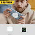 Essager-Chargeur QI sans fil 3 en 1 à induction magnétique support de charge rapide pour iPhone 14