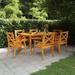 vidaXL 3/5/7/9 Piece Patio Dining Set Solid Wood Acacia