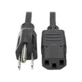 Tripp Lite Universal Computer Power Cord 10A 18AWG (NEMA 5-15P to IEC-320-C13) 4-ft. (P006-004)