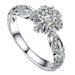 KIHOUT Clearance Women Rings Exquisite Hollow Out Engagement Wedding Jewelry Accessories