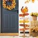 Glitzhome 42.75"H Thanksgiving Wooden Turkey Word Sign Porch Decor(KD)