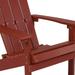 Flash Furniture All-weather Poly Resin Wood Outdoor Adirondack Chair (Set of 4) Red