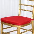Efavormart 50PCS RED Chiavari Chair Cushion Chair Pad with Attachment Straps Party Event Decoration - 2 Thick