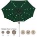 ABCCANOPY 10.5ft Patio Solar Umbrella LED Outdoor Umbrella with Tilt and Crank Forest Green