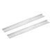 Uxcell 2 Pcs DIN Rail Slotted Aluminum Mounting Guide 500mm Long 35mm Wide 7.5mm High Silver Tone