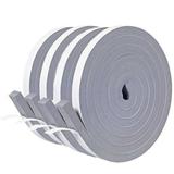 EIMELI 4 Rolls 1/2 Inch Wide X 2/5 Inch Thick Foam Insulation Tape Weather Stripping Door Seal Strip for Doors and Windows Sliding Door Total Length 13 Feet (4 X 3.3 Ft Each)