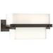 Kakomi 5" High Wide Oil Rubbed Bronze Sconce With Opal Glass Shade