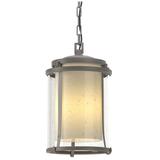 Meridian 15.7"H Large Coastal Burnished Steel Outdoor Ceiling Fixture