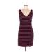 Banana Republic Casual Dress - Sheath: Blue Stripes Dresses - Women's Size 6