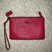 Coach Bags | Nwt Coach Small Wristlet | Color: Red | Size: 7 1/2” L X 5” H X 1/2” W