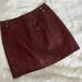 Free People Skirts | Free People Skirt. Faux Leather Skirt | Color: Brown/Purple | Size: 8