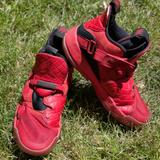 Nike Shoes | Guc Kids Nike Air Jordan Xxxiii Breathable Mesh Rubber Sneakers Shoes Size 6.5y | Color: Red | Size: 6.5bb