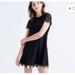 Madewell Dresses | - Madewell B6437 Floral Lace Shift Dress Boho Romantic Feminine Women’s Size 0 | Color: Black | Size: 0