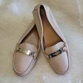 Coach Shoes | Coachwomen's Taupe "Olive" Leather Loafers Size 7b | Color: Gray/Tan | Size: 7