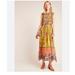 Anthropologie Dresses | Anthropologie Maxi Dress Bhanuni By Jyoti | Color: Green/Pink | Size: Xlp