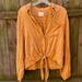 American Eagle Outfitters Tops | American Eagle Outfitters Tye Top Sz. S | Color: Orange/White | Size: S