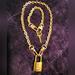 Louis Vuitton Jewelry | Authentic Lv Lock / Key #312 With Unbranded Necklace / Bracelet - 4 Pc Set | Color: Gold/Yellow | Size: Os