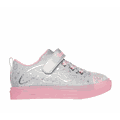 Skechers Girl's Twinkle Toes: Twinkle Sparks Ice - Heather Magic Sneaker | Size 10.0 | Gray/Pink | Textile/Synthetic