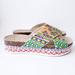Jessica Simpson Shoes | Jessica Simpson Shanny Multi Color Platform Sandals | Color: Green/Yellow | Size: 9