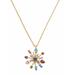 Kate Spade Jewelry | Kate Spade Firework Floral Pendant Necklace | Color: Blue/Gold | Size: Os