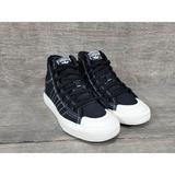 Adidas Shoes | Adidas Nizza Rf Hi Core Black Size 4.5 | Color: Black | Size: 4.5