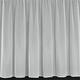 8 Metres Wide x 42" (107cm) Drop - Plain White Quality Voile Lace Net Curtain With Lead Weighted Modern Straight Hem