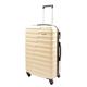 House Of Leather Four Wheel Suitcase Hard Shell Luggage Conney Off White Cabin Medium Large (Medium | 66x44x24cm)