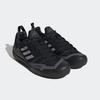 Wanderschuh ADIDAS TERREX "TERREX SWIFT SOLO 2.0", Gr. 48, schwarz (core schwarz, grau three, grau six), Textil, Synthetik, sportlich, Schuhe