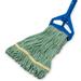 Carlisle Food Service Products Small Green Looped-End Mop W/Yellow Band - 4 Ply, Cotton | Wayfair 369411B09