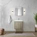 Lexora 24" Wall-Mounted Single Bathroom Vanity Set w/ Mirror Wood/Marble in Brown | 24 W in | Wayfair LVFB24SK310