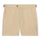 Men's Neutrals Slim Fit Linen Shorts - Beige Medium Saint Perry