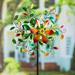 Arlmont & Co. Monikah Swirling Leaves Garden Stake Resin/Plastic/Metal | 75 H x 24 W x 9.84 D in | Wayfair 27E976E5FDEB46F48FB18BB45B9C7C31
